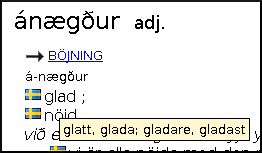 beygingarendingar � s�nsku